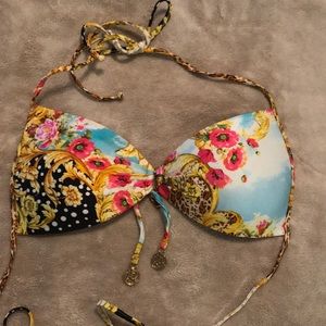 Luli Fama Molded Push Up Bandeau Top